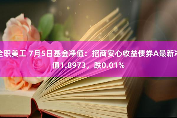 全职美工 7月5日基金净值：招商安心收益债券A最新净值1.8973，跌0.01%